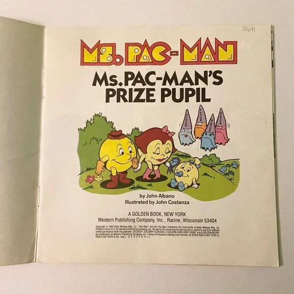 Vintage 1983 Ms Pac Mans Prize Pupil Paperback By John Albano Damaged - Picture 7 of 16
